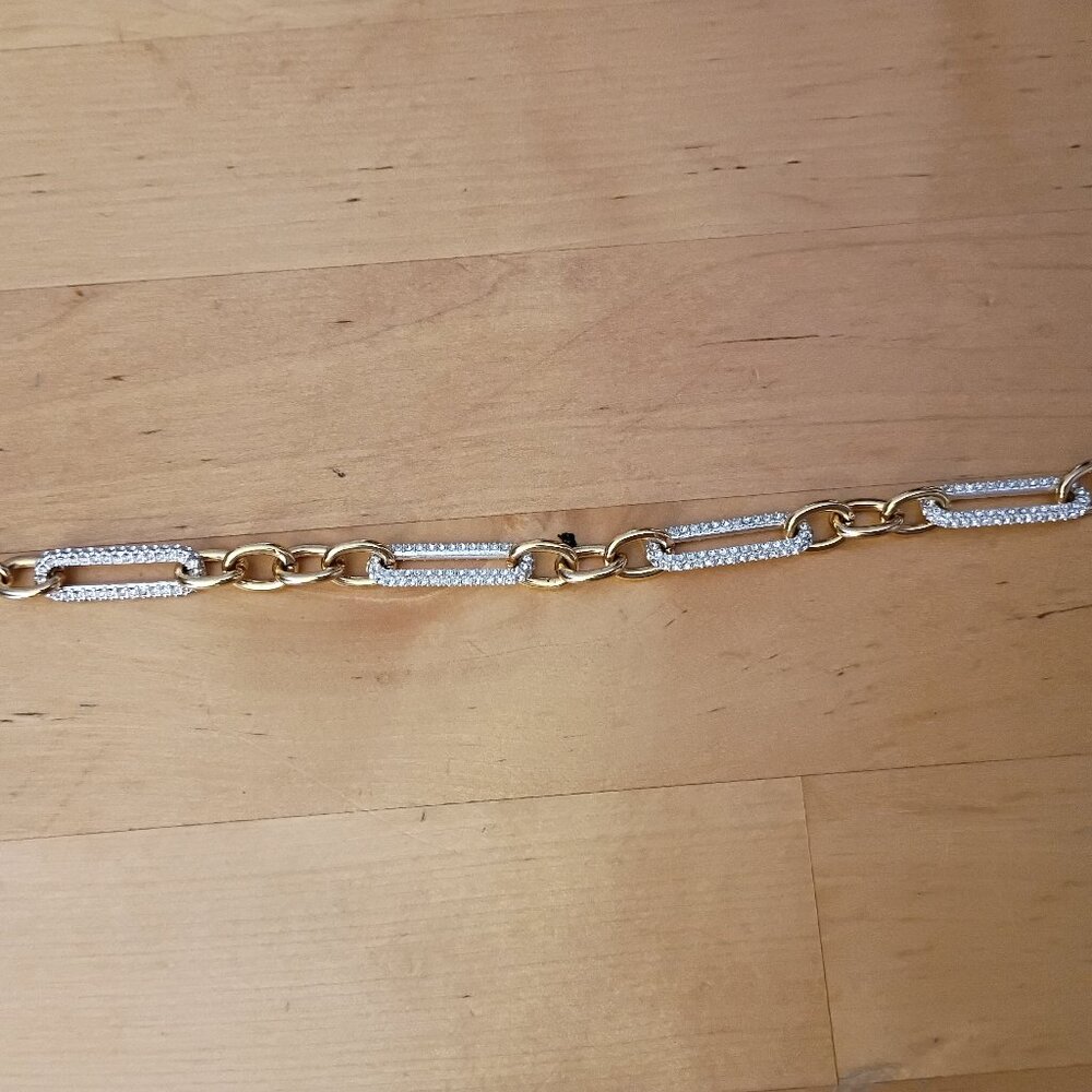 J Crew pave crystal link bracelet